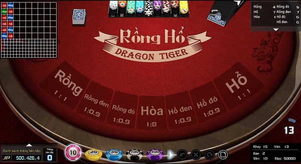 Cách chơi Rồng Hổ (Dragon & Tiger) tại Casino Online 188BET