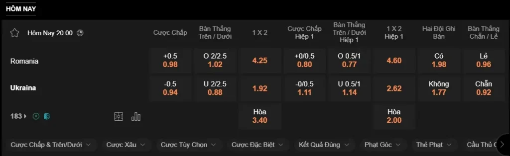 Nhận định Romania vs Ukraine 20h ngày 176 – Euro 2024